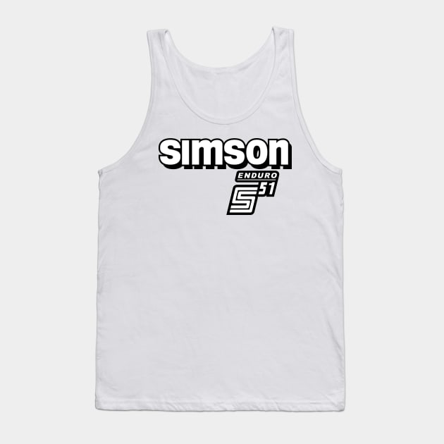 Simson S51 Enduro logo Tank Top by GetThatCar